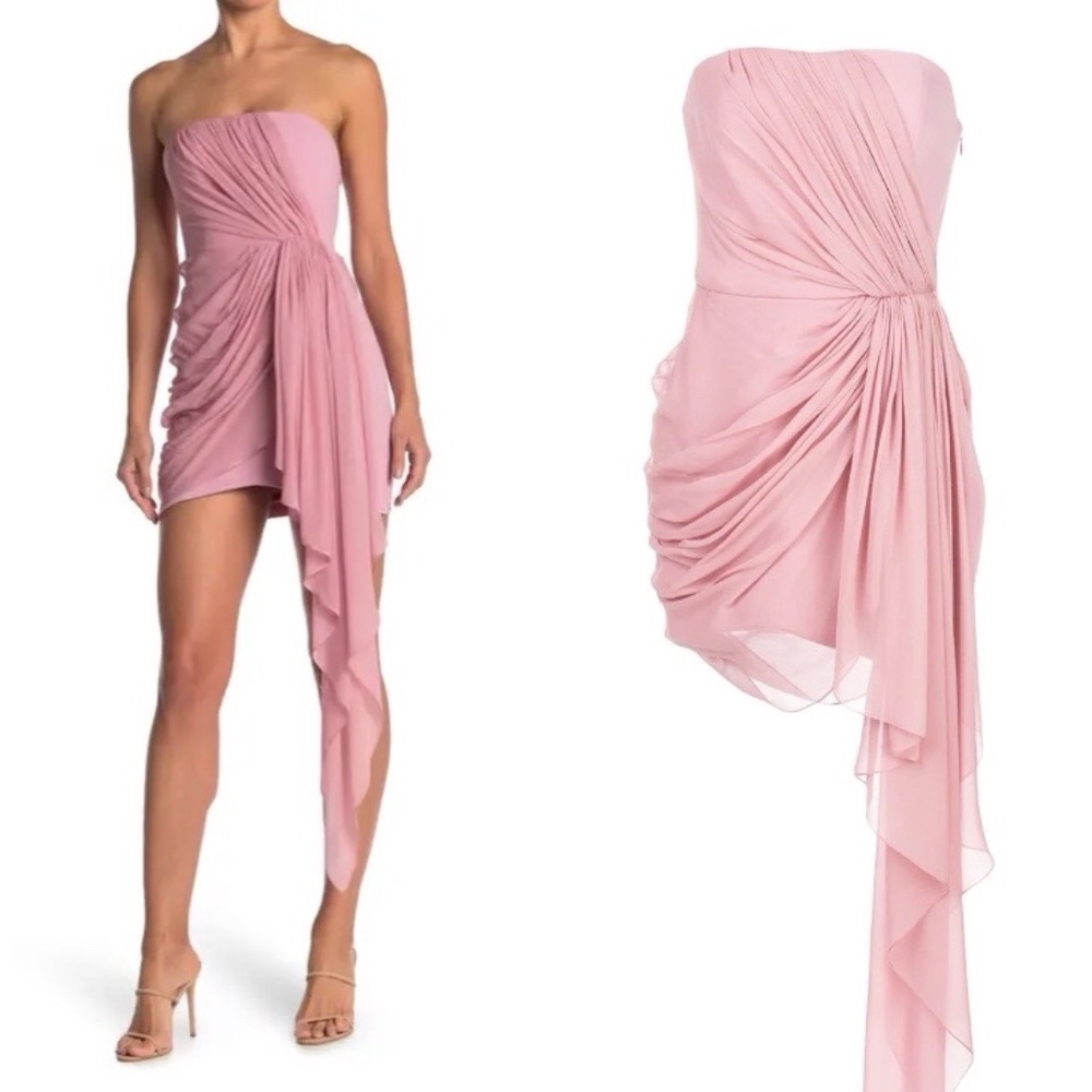 Cinq a sept yuki strapless silk dropped mini dress FINAL PRICE